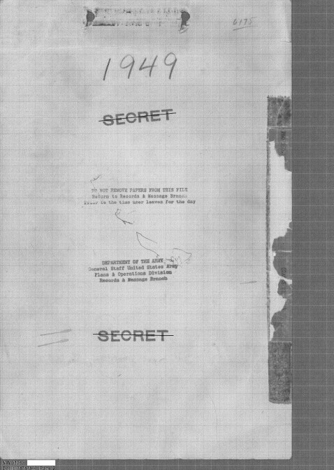 DOW · R03 · U.S. Army flying-saucer study, 1949